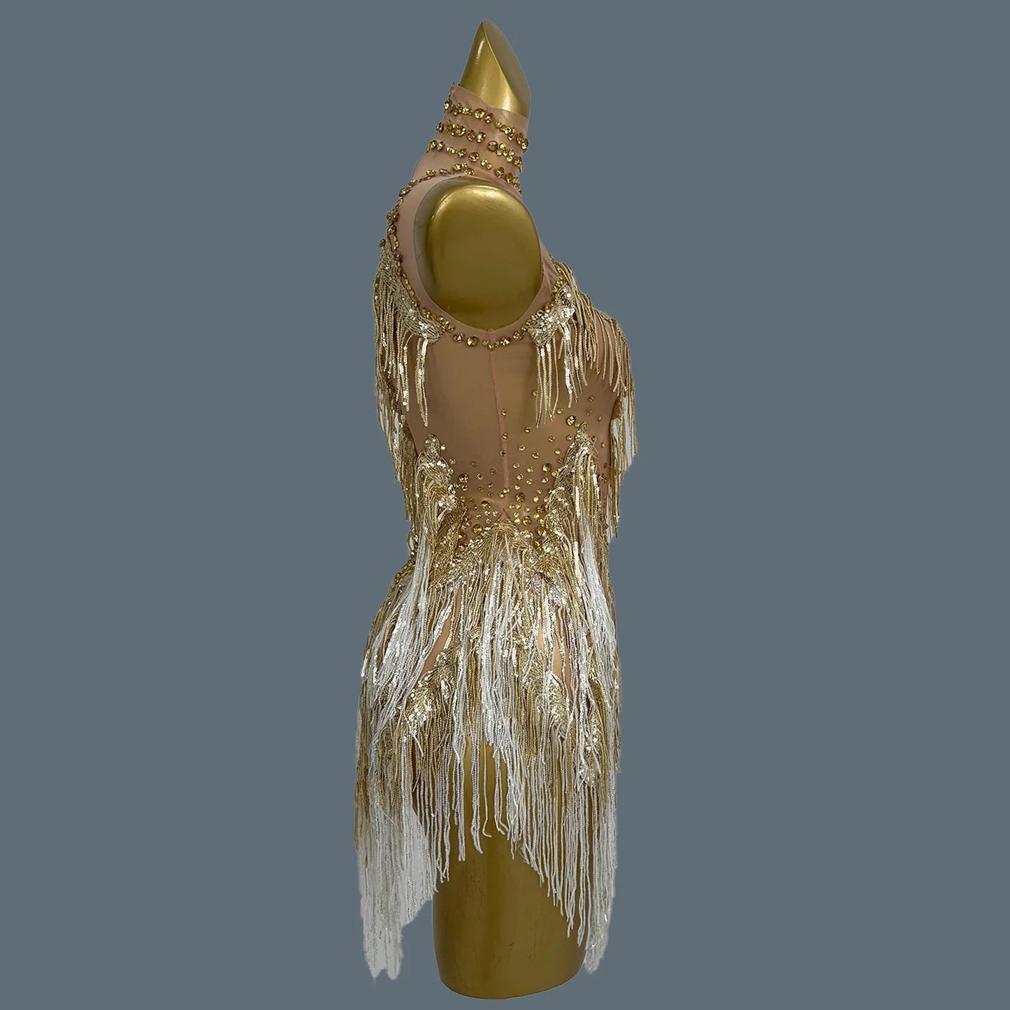 robe blanc dorée