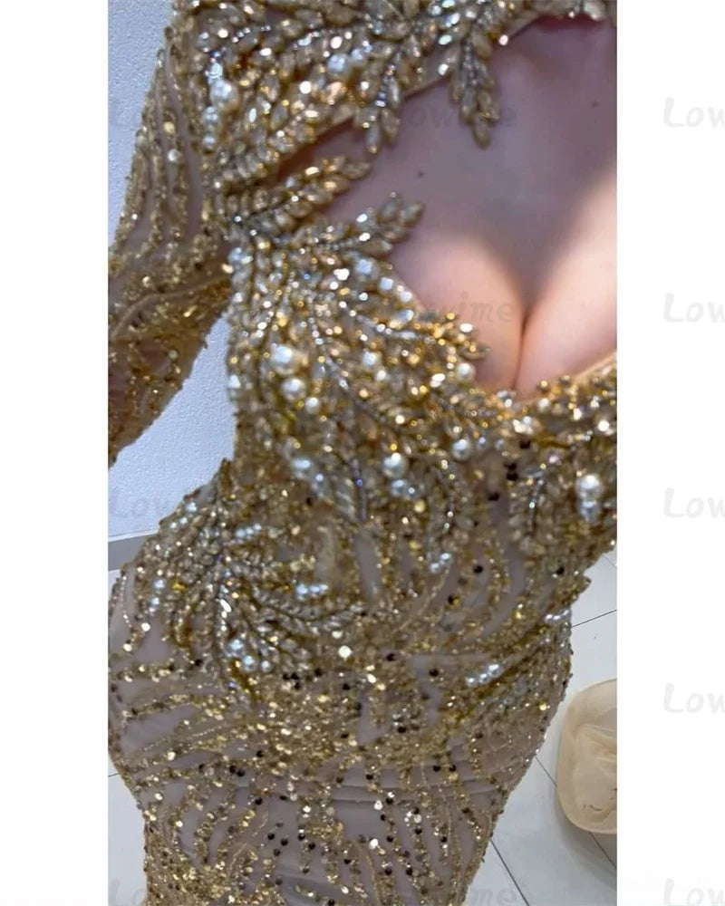 robe de mariée dorée