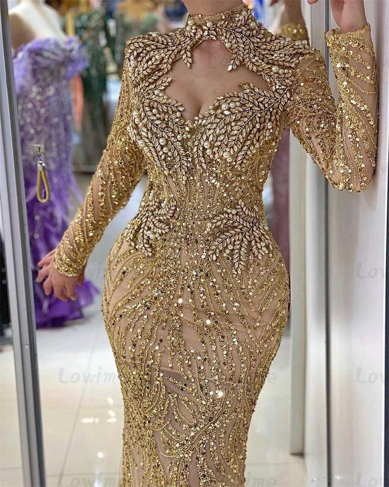 robe de mariée dorée