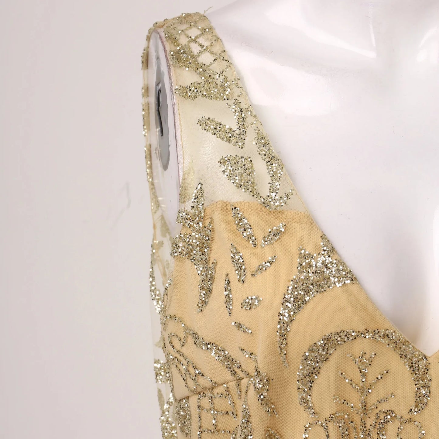 robe dorée longue