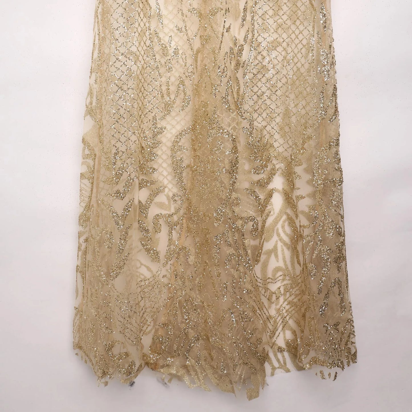 robe dorée longue