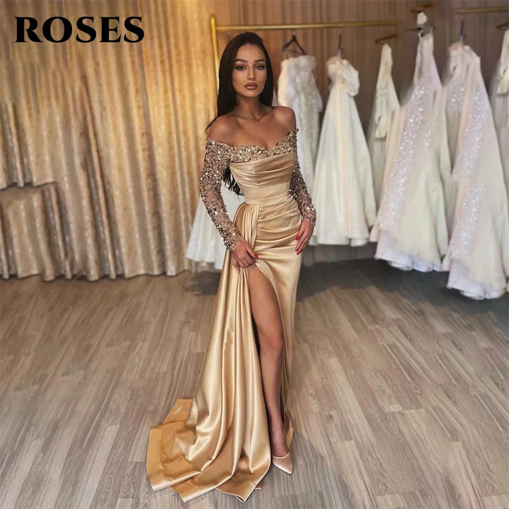 robe dorée mariage