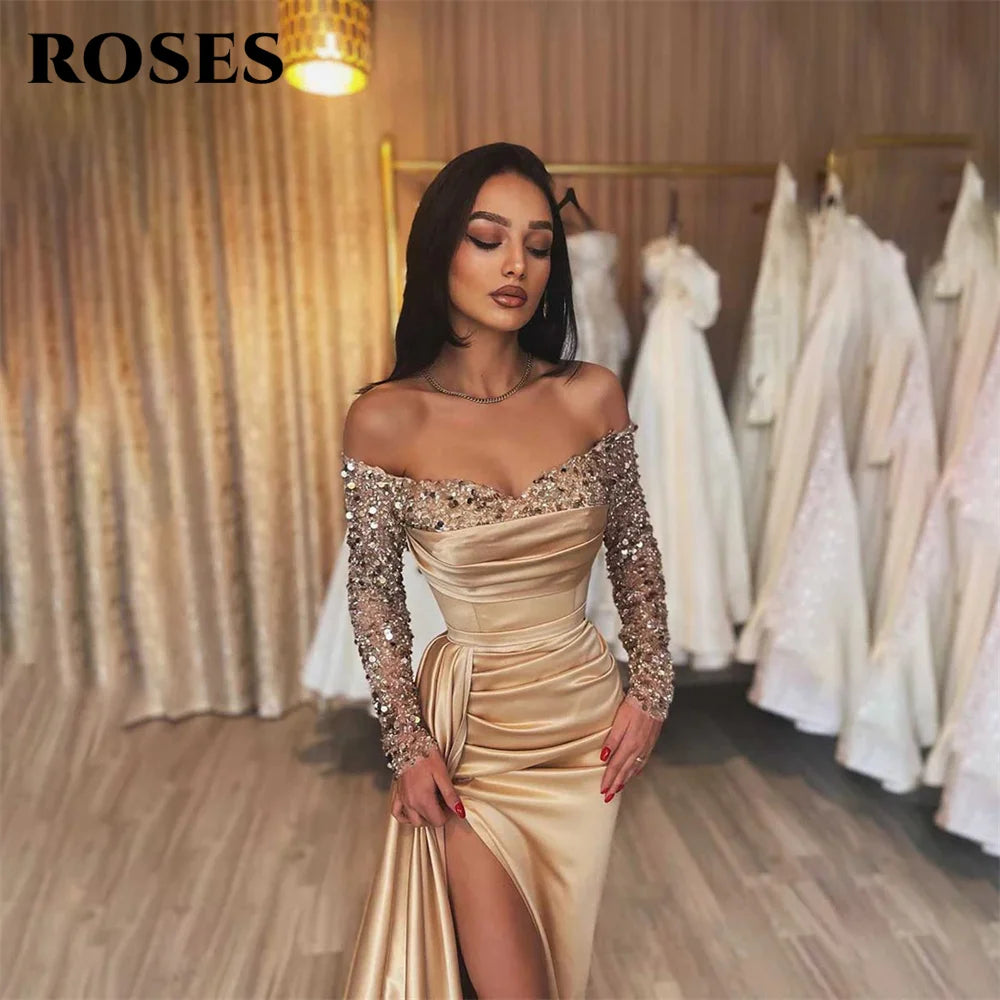 robe dorée mariage