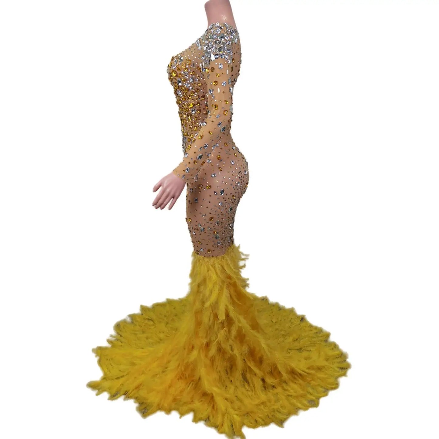 robe longue dorée mariage