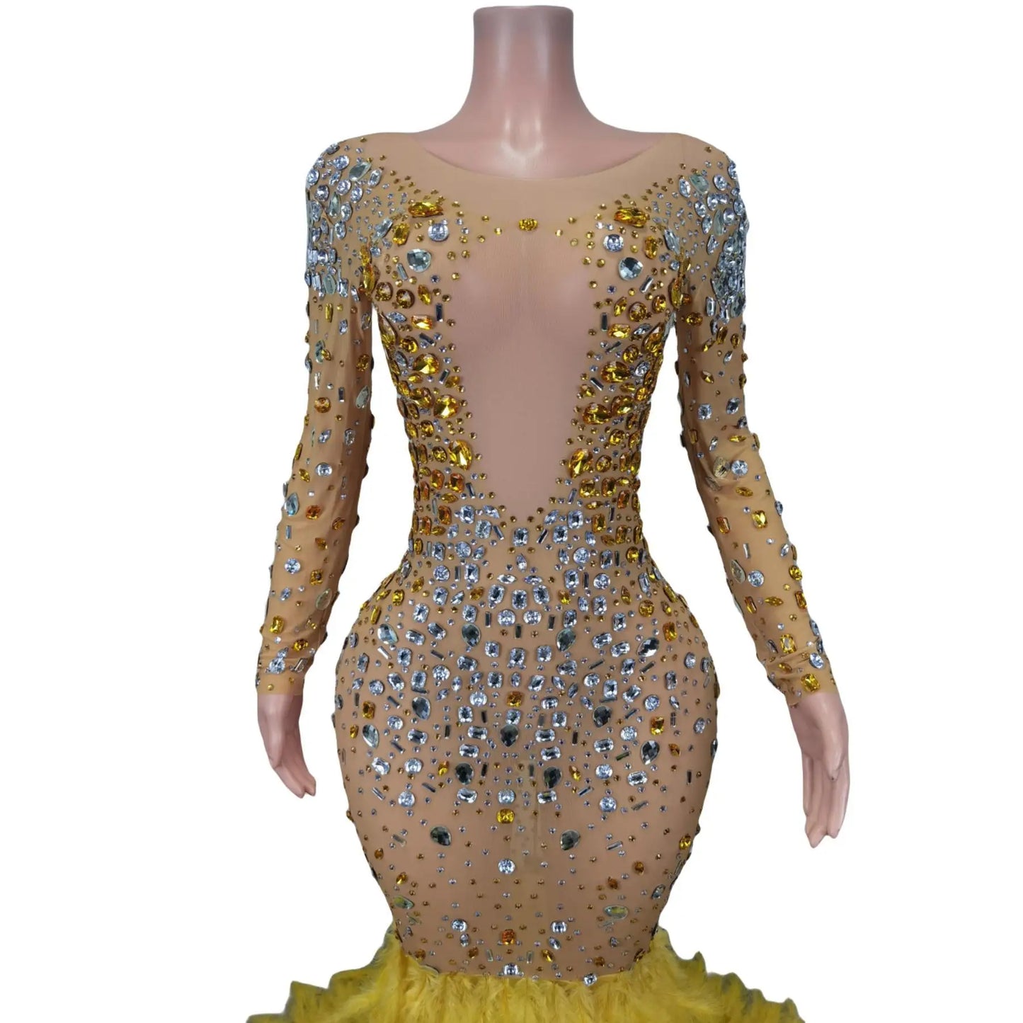 robe longue dorée mariage