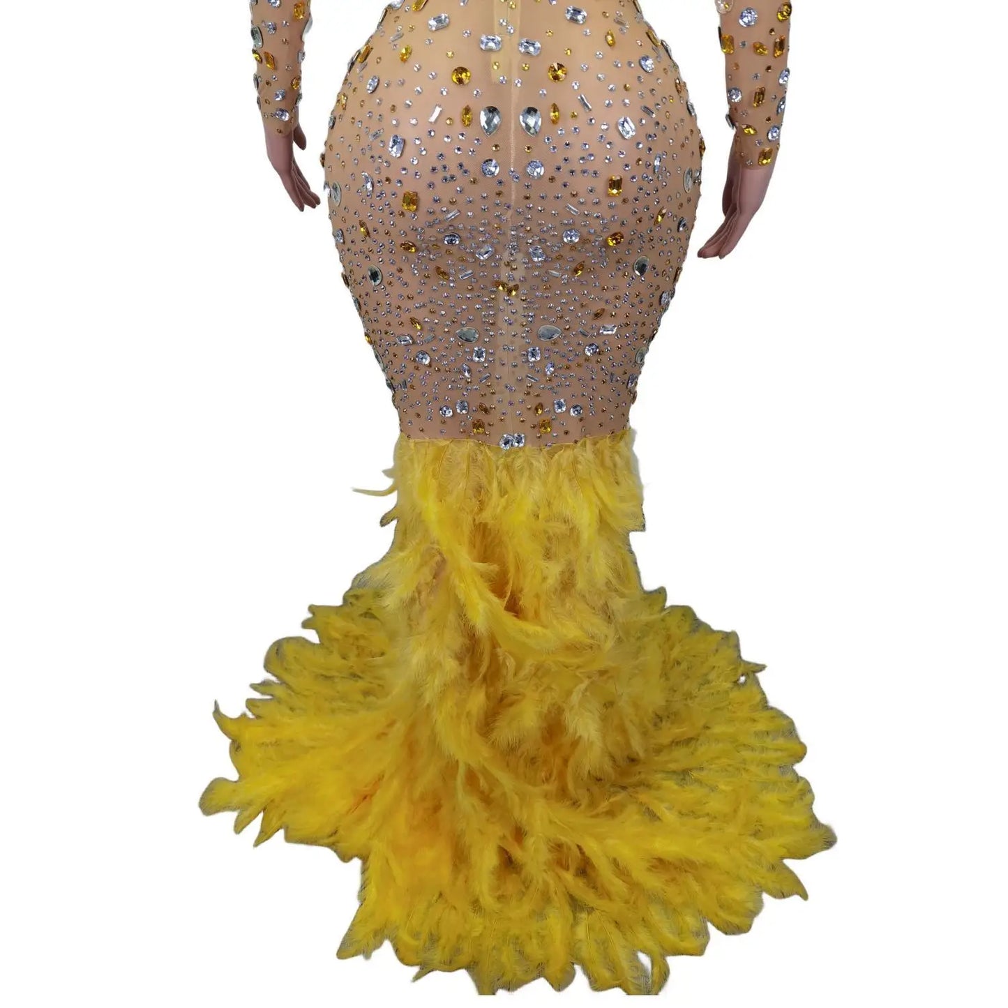 robe longue dorée mariage