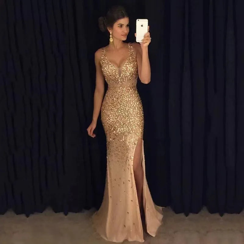 robe mariage doré