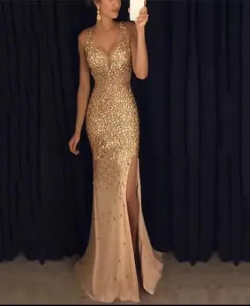robe mariage doré