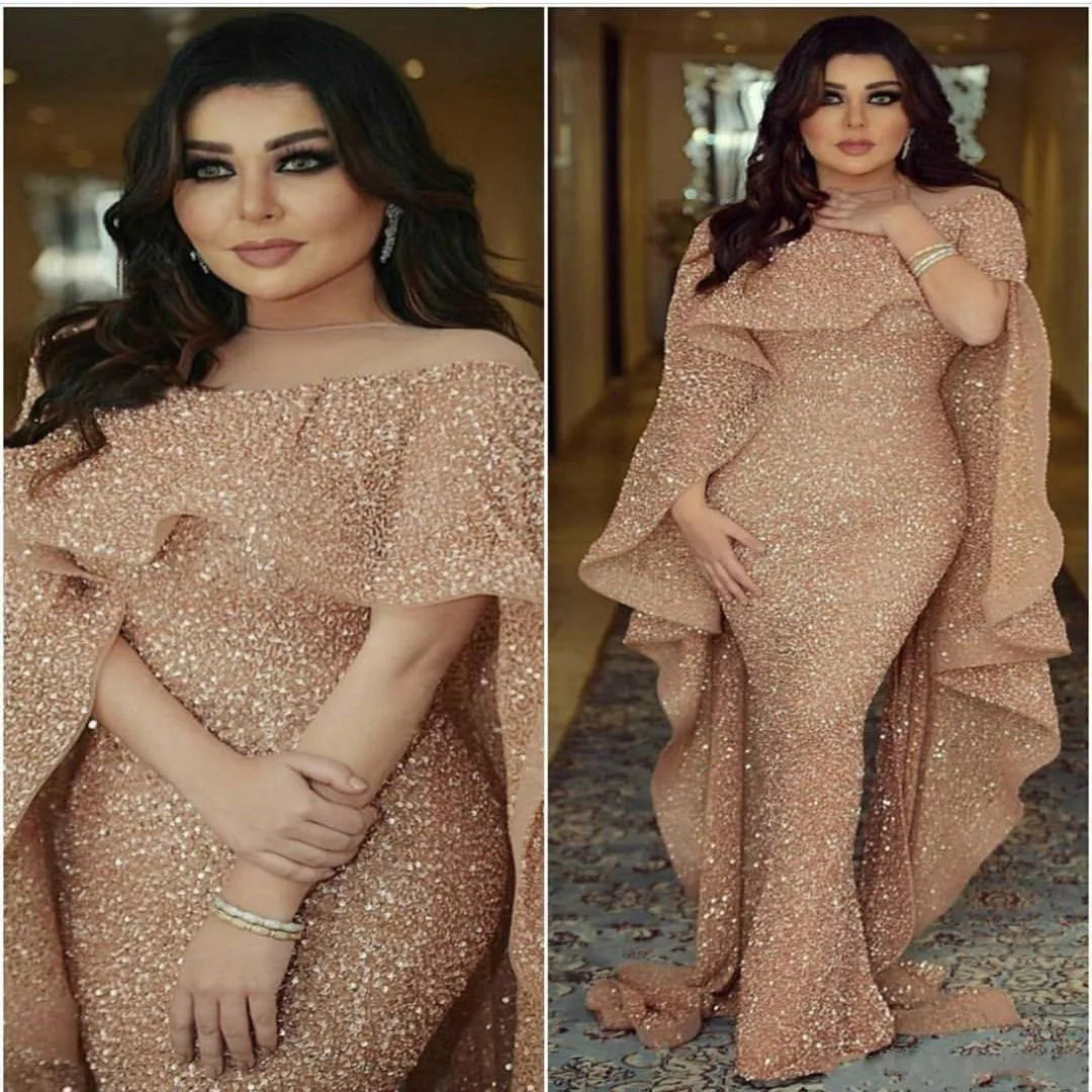 robe paillette doré