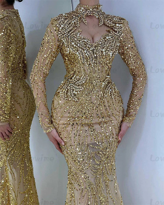 robe de mariée dorée