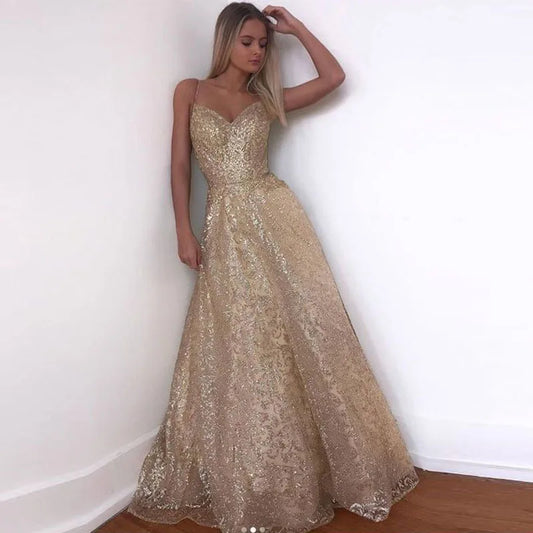 robe demoiselle d'honneur dorée