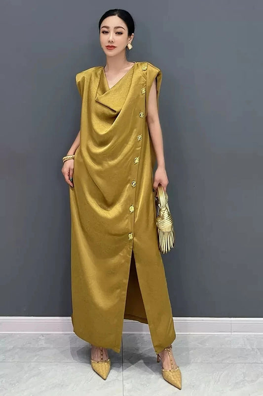 robe dore longue