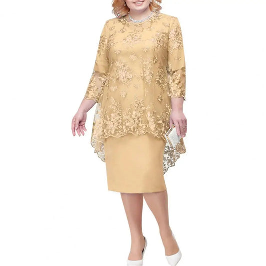 robe femme doré
