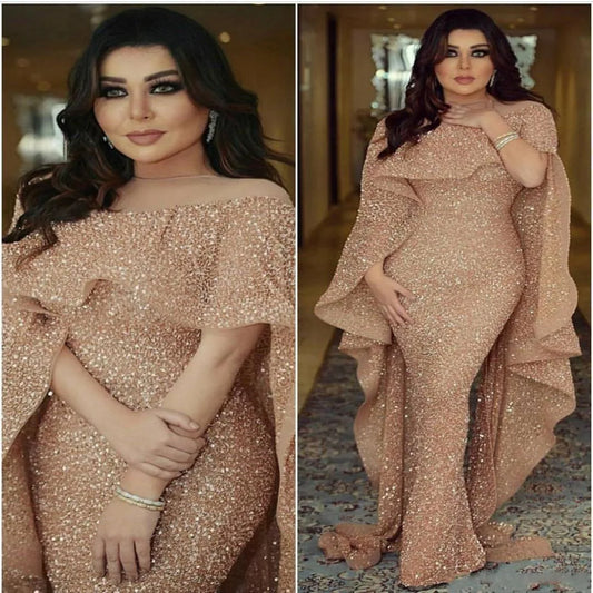 robe paillette doré